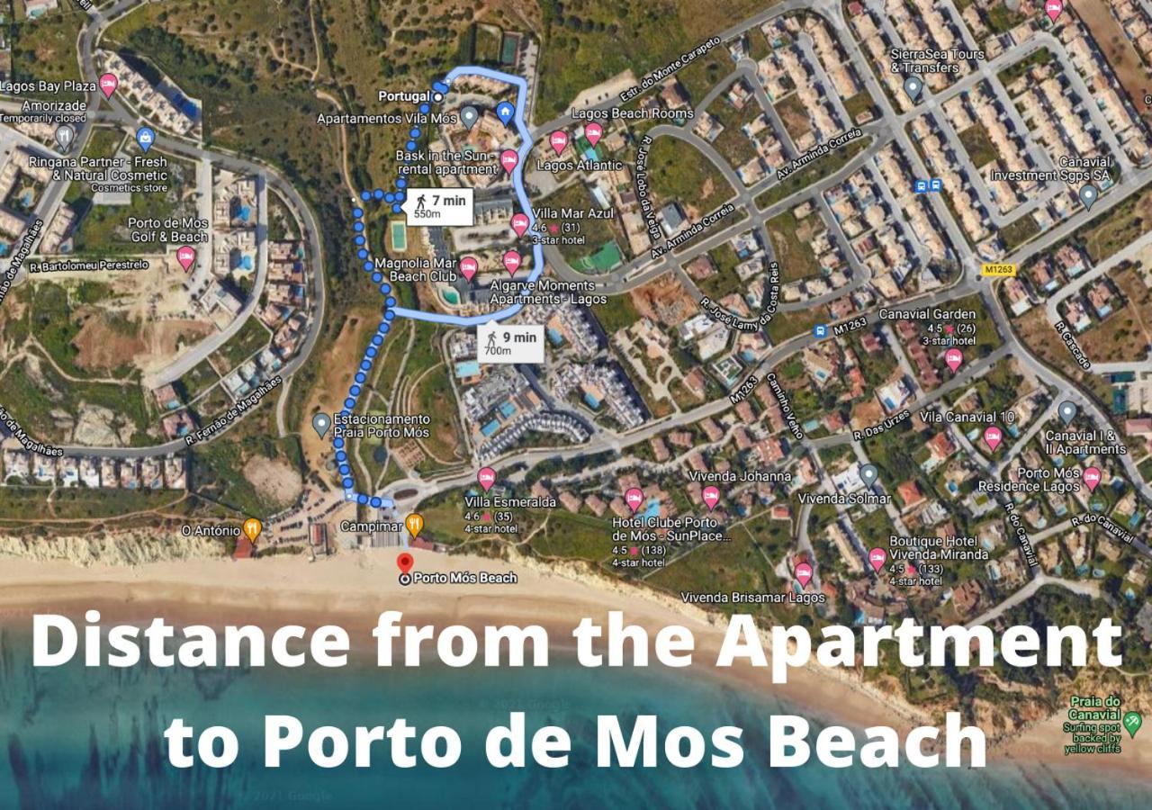 Spacious Apartment Near Porto De Mos Beach, Lagos. Luaran gambar