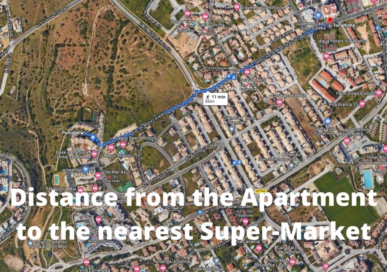 Spacious Apartment Near Porto De Mos Beach, Lagos. Luaran gambar